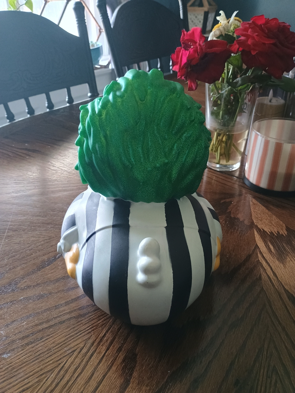 Green-Haired Character Rubber Duck Toy with Orange Bill - Picture 3 of 3
